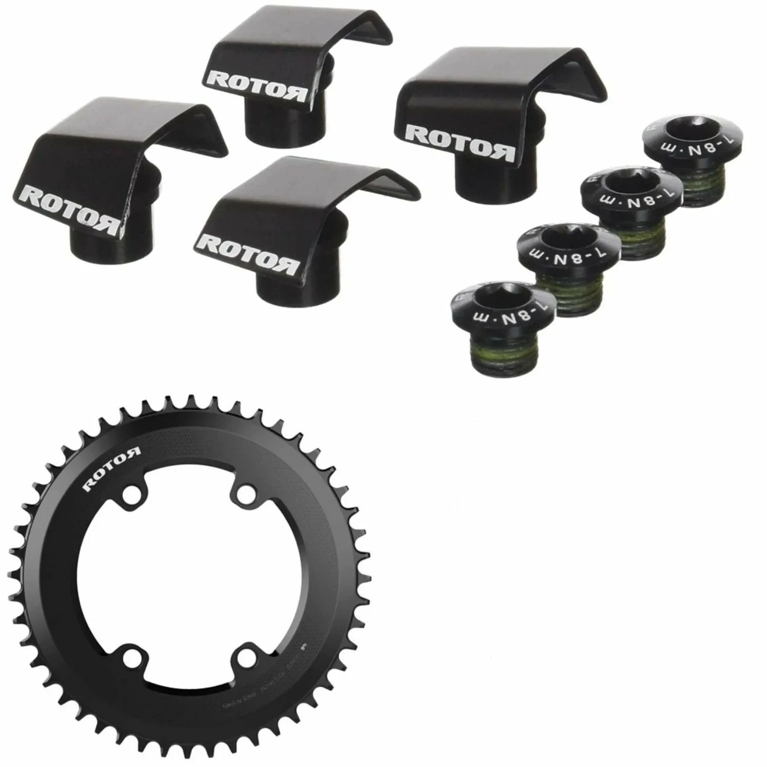 Grand Plateau Rotor Aero Pour Pédalier Shimano R9100 & R8000 Avec Kit De Visserie 3 Grand Plateau Rotor Aero Pour Pédalier Shimano R9100 & R8000 Avec Kit De Visserie