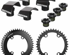 Plateaux Rotor Aero Pour Pédalier Shimano R9100 & R8000 Avec Kit De Visserie