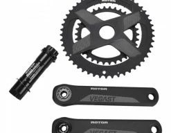 Pédalier ROTOR VEGAST 30mm (axe + Manivelles + Plateaux Ronds Ou Ovales)