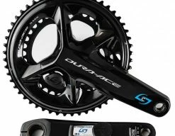 Pédalier SHIMANO DURA-ACE 9200 Avec Capteur De Puissance DOUBLE STAGES CYCLING (étoile Droite, Manivelle Gauche & Plateaux)