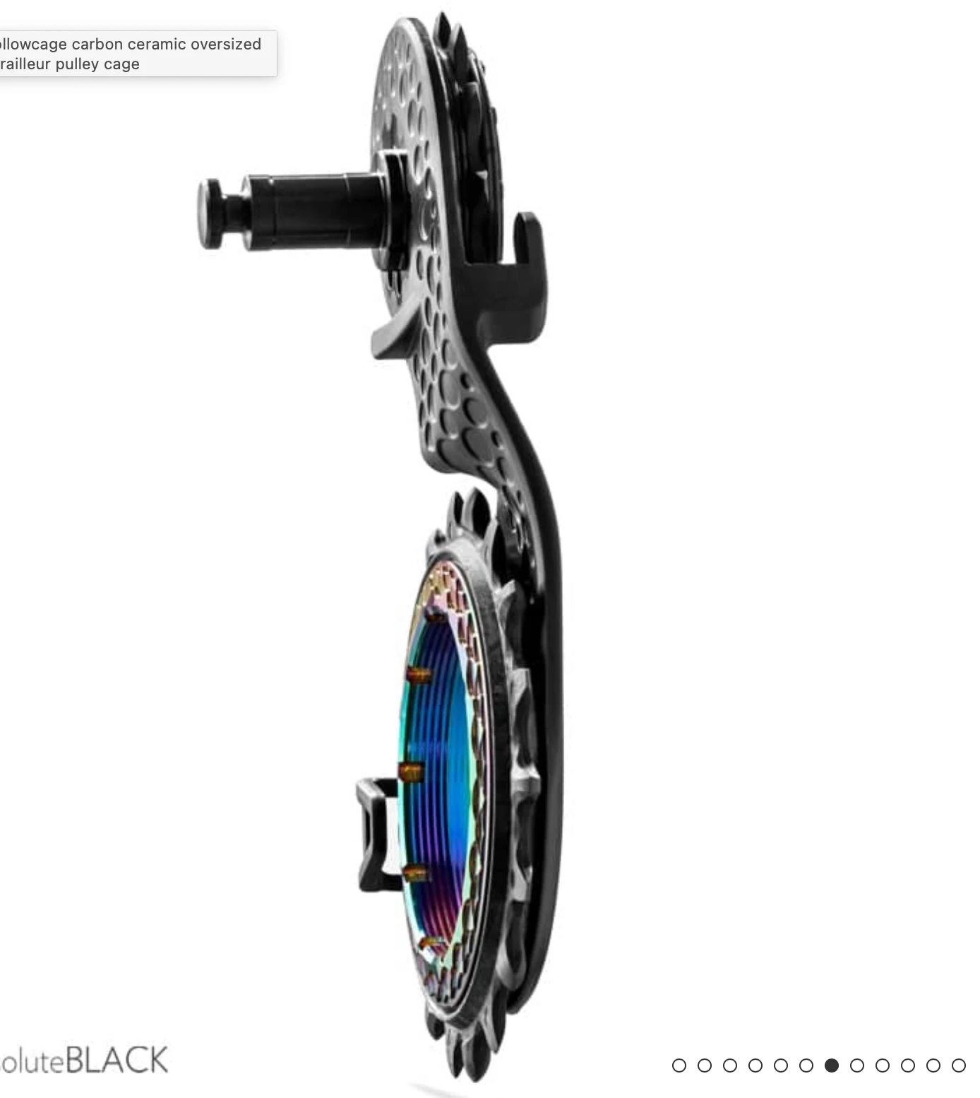 Chape De Dérailleur Absolute Black Hollowcage Pour SHIMANO DURA-ACE R9200 12 Vitesses 7 Chape De Dérailleur Absolute Black Hollowcage Pour SHIMANO DURA-ACE R9200 12 Vitesses – Image 5