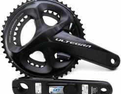 Pédalier SHIMANO ULTEGRA 8000 Avec Capteur De Puissance DOUBLE STAGES CYCLING (étoile Droite, Manivelle Gauche & Plateaux)