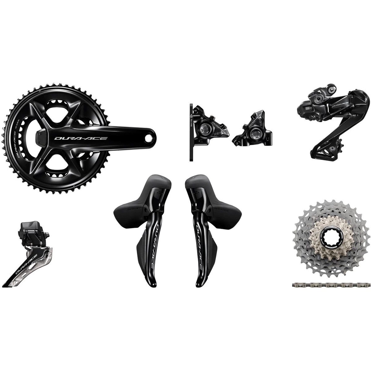 Groupe Complet SHIMANO Dura-Ace Di2 R9270 12 Vitesses Avec Capteur De Puissance Shimano 9200 3 Groupe Complet SHIMANO Dura-Ace Di2 R9270 12 Vitesses Avec Capteur De Puissance Shimano 9200